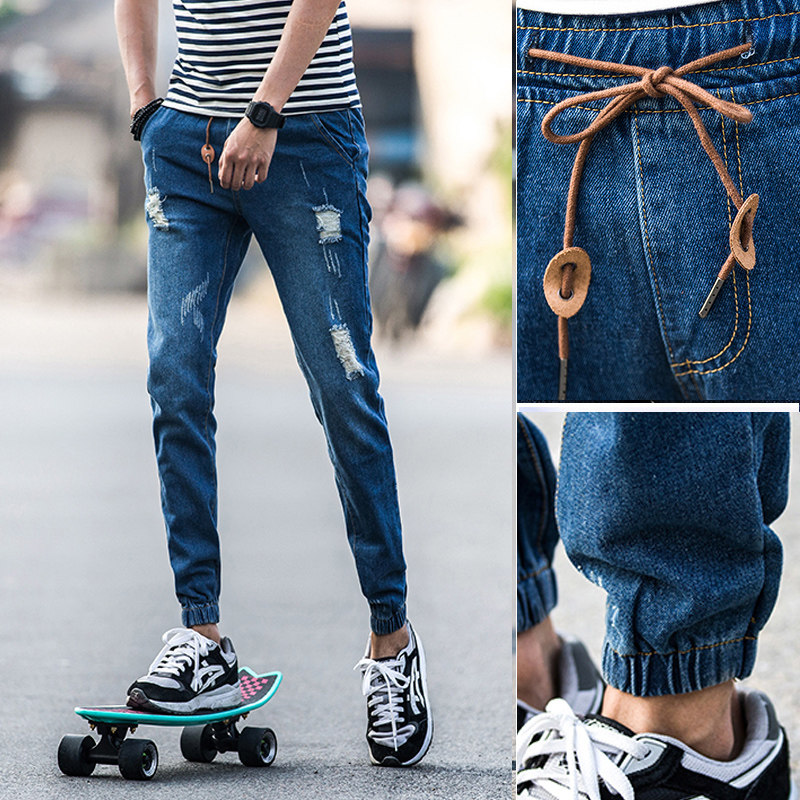Jeans pour adolescent pieds Slim pour automne - Ref 1470445 Image 1