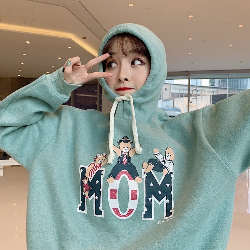 New style Korean cartoon print for autumn wear