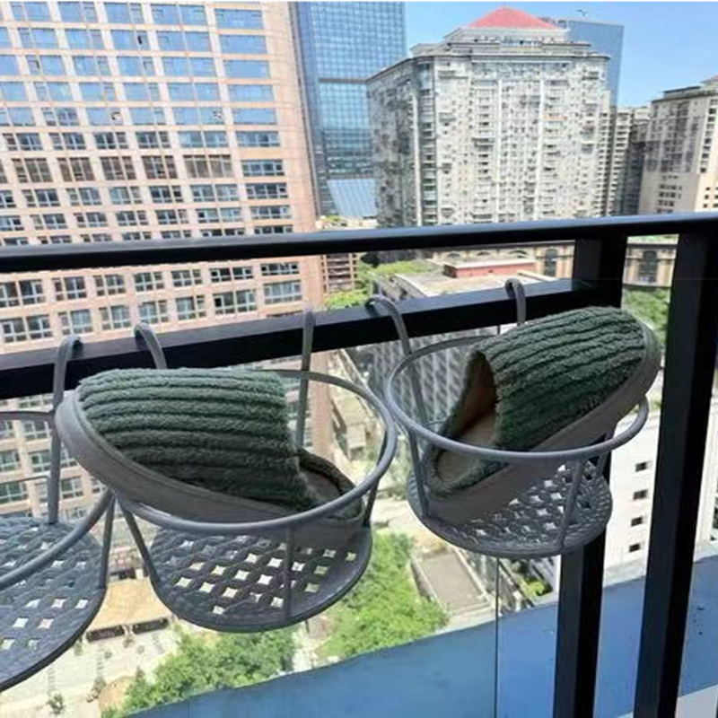 阳台栏杆悬挂花架兰花绿萝专用铁艺架室内外加高花盆架
