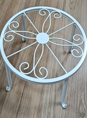 简约加厚铁艺复古花架客厅花凳户外阳台庭院绿萝落地花盆矮花架