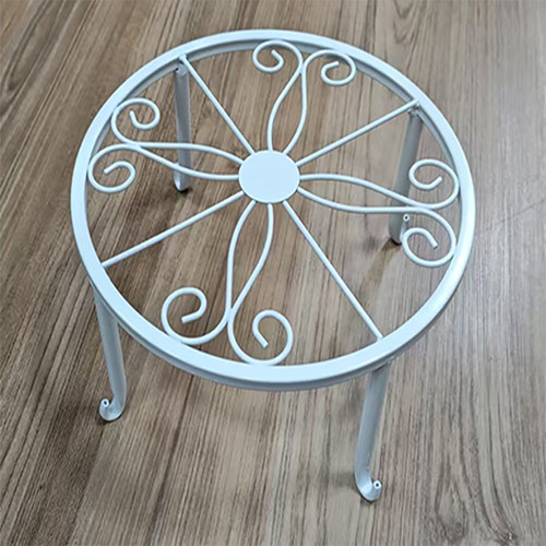 简约加厚铁艺复古花架客厅花凳户外阳台庭院绿萝落地花盆矮花架