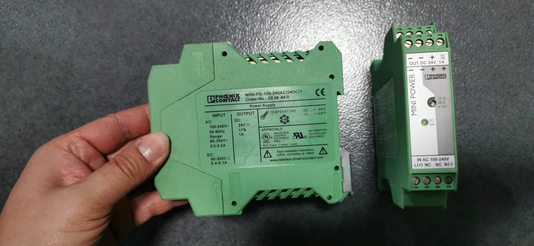 2938840 mini-ps-100-240ac/24dc/1 菲尼克斯 电源 拆机原装现货