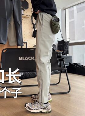 美式侧拉链软壳冲锋裤男款秋秋季微喇工装裤子机能户外运动登山裤