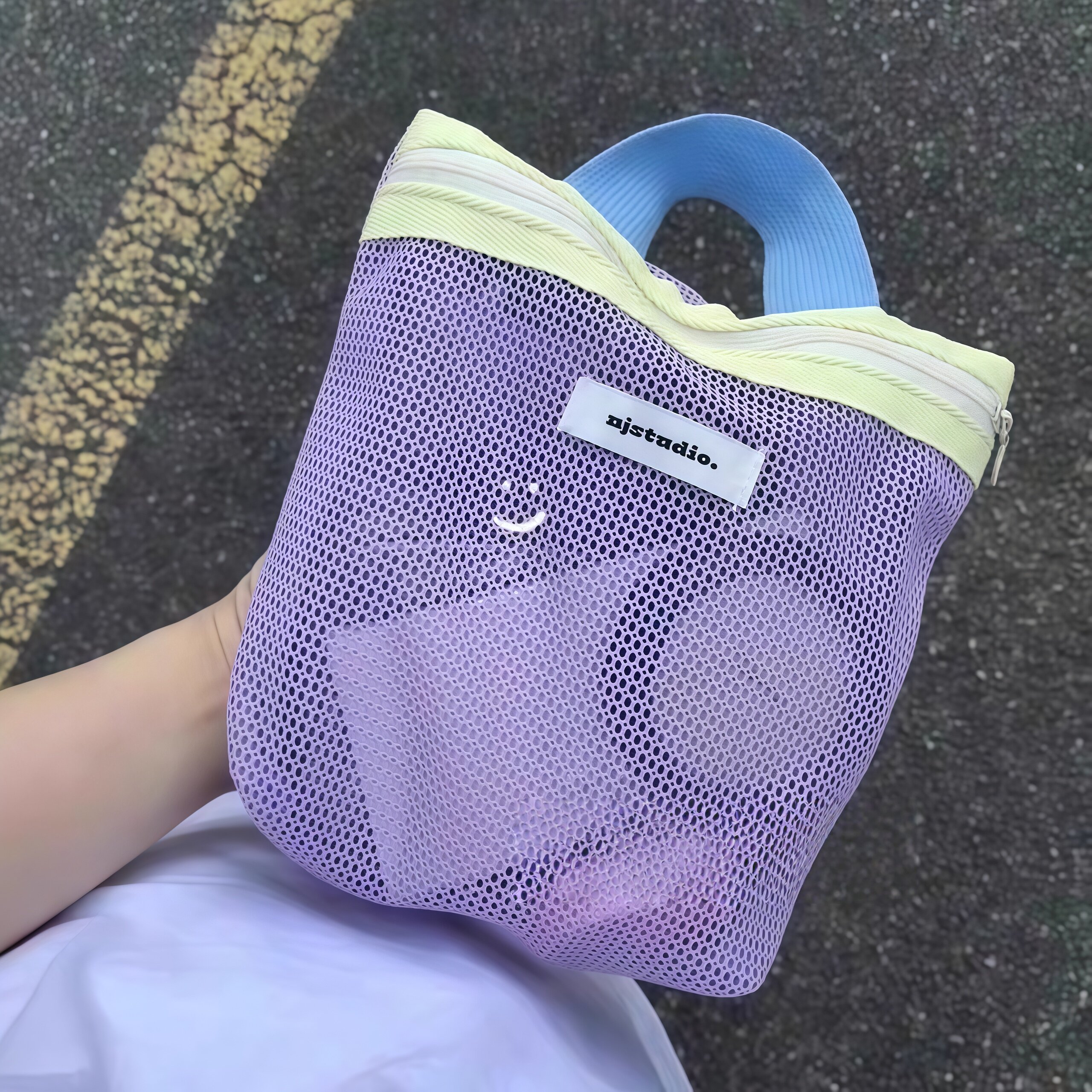 便携洗漱包旅行游泳化妆包手提出差防水网眼洗澡健身沙滩包收纳袋