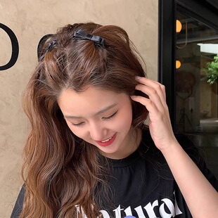 韩系2025新款高级感小蝴蝶刘海梳侧边发夹子时尚百搭发饰盘发神器