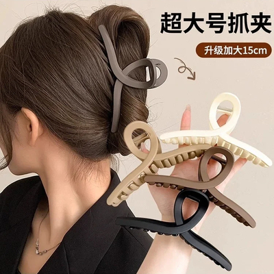 发夹女大号新款高端时尚鲨鱼夹