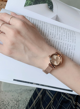 NONOAN手表女简约ins风 小巧复古女士女生腕表韩手表女学生小表盘