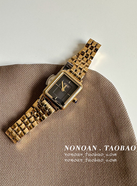 NONOAN 方形小表盘chic高级学生复古小巧气质时尚小众ins风手表女