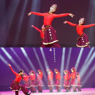 儿童起舞舞蹈服藏族蒙古舞演出服我的草原次仁拉索少数民族群舞服