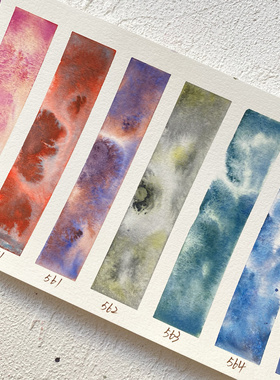 日本hb荷尔拜因分层色自选色水彩颜料24色自选色分装沉淀色