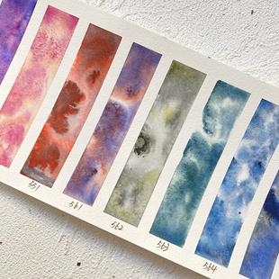 日本hb荷尔拜因分层色自选色水彩颜料24色自选色分装沉淀色