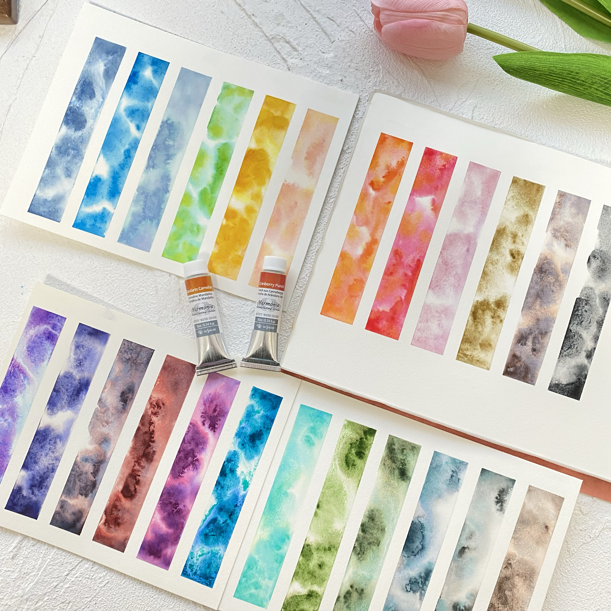 日下部kusakabe沉淀分层色Harmonia系列水彩颜料分装沉淀艺术家