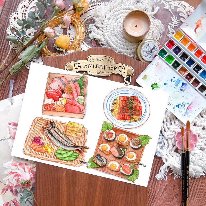 伊琳水彩团练画材团购材料包