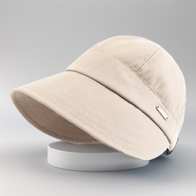 大帽檐防晒帽女显脸小夏季遮阳帽大头围可挂口罩户外百搭帽子