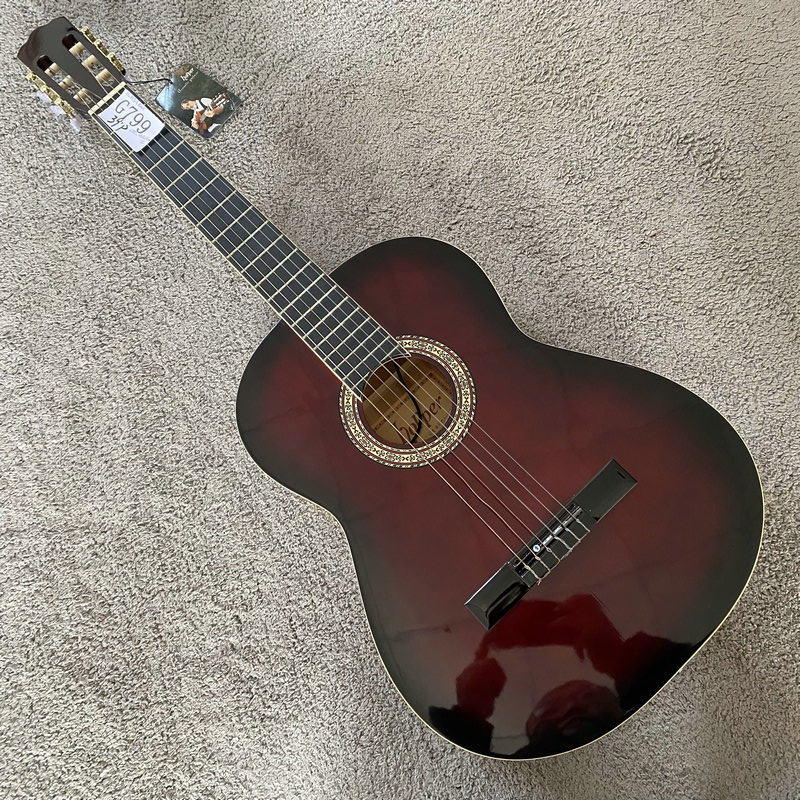Hopper古典吉他 39英寸 尼龙弦 电箱木吉他 拾音器瑕疵 特价处理
