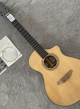 全单民谣 41寸全单板电箱木吉他 欧洲云杉+非洲桃花心20品 Shadow