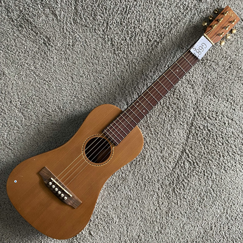 台湾SX品牌木吉他 34英寸红松木面单民谣吉他迷你旅行琴 库存特价