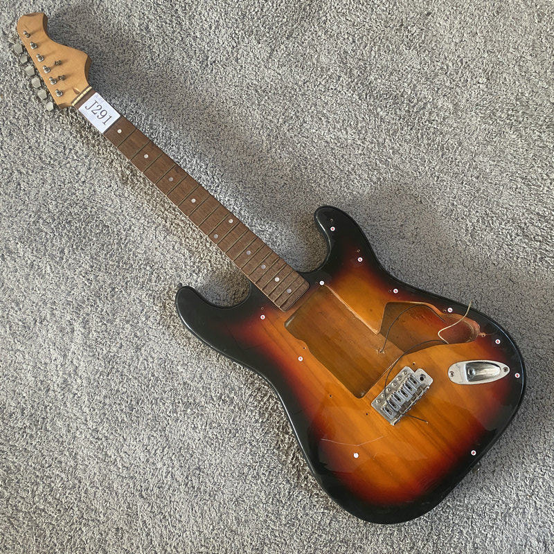 芬达款ST电吉 台产 外贸订单样品吉他 半成品无配件 DIY组装 微瑕