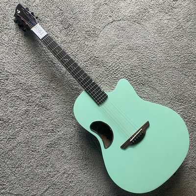 金属绿色碳纤维木吉他Jacques红松木面单民谣奥威逊Ovation款吉他