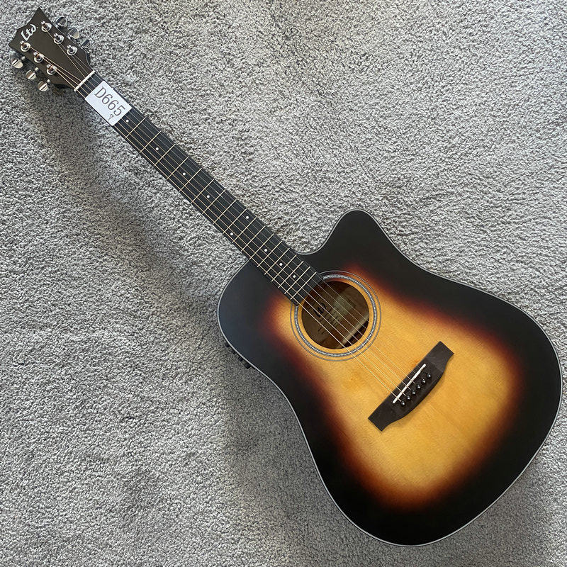 电箱木吉他 ESP木吉他 LTD AC100 41英寸日落色 入门练习琴 微瑕