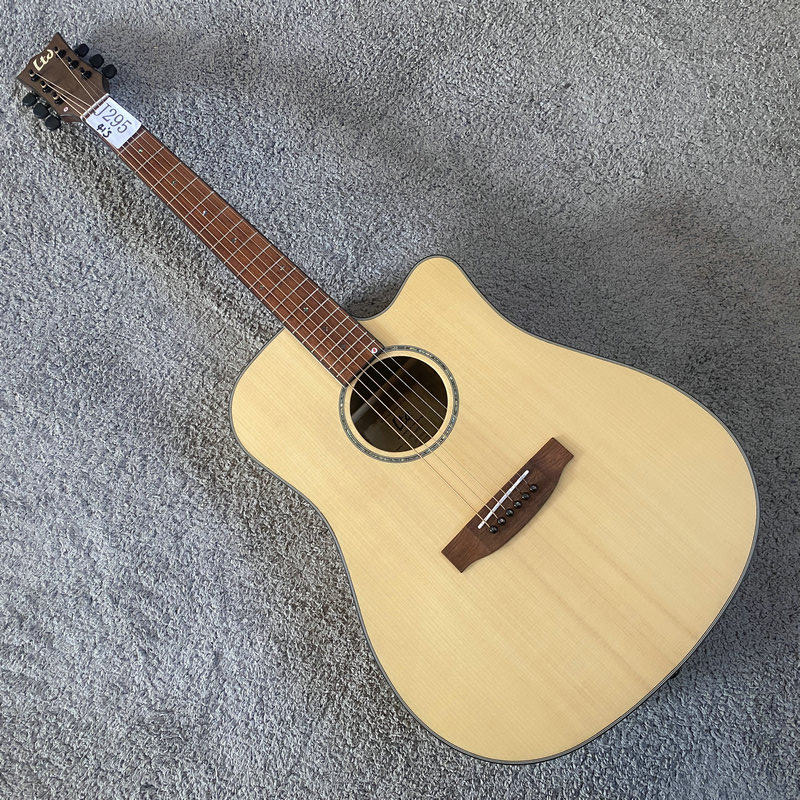 ESP LTD D320单板木吉他 云杉木面单民谣琴 样品 胡桃木箱体 20品