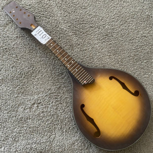 蜂蜜色虎纹枫木曼陀铃吉他 半成品Mandolin 韩产 无标定制琴DIY用