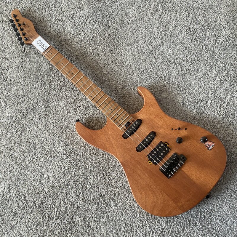 小双摇电吉他 烤枫木琴颈22品 外贸OEM琴韩产配件切单拾音器 特价