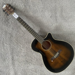 ROSEN卢森木吉他 40英寸 烟熏色 全桃箱体 练习琴 民谣 库存微瑕