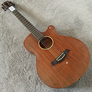 Rosen卢森单板民谣木吉他 40英寸全桃花心木箱体 面单 初学练习琴