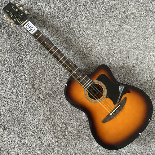 外观微瑕疵40寸日落色民谣吉他 歌利亚CARAYA库存琴入门练习 特价