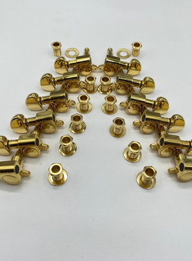 12弦木吉他琴钮 12弦电吉他弦准PW GROVER库存特价 金色L6R6 10mm