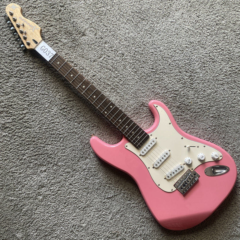 Xavier22品单摇电吉他粉色特价