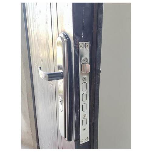 .不锈钢防盗门锁通用木门把手面板锁具手柄型套装锁芯大铁门锁.