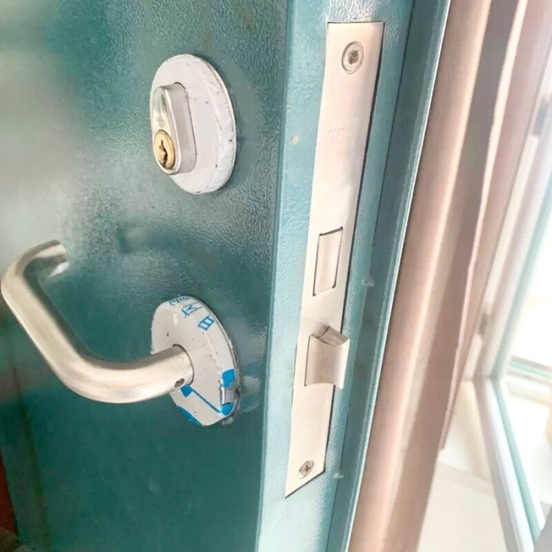 消防通道锁锁芯全套通用型304不锈钢把手配件消防门锁体防火门.图片