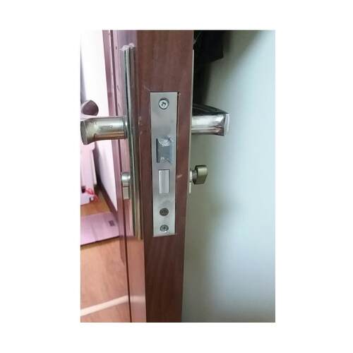 室内门锁家用通用型房门锁卧室不锈钢门把手手柄免改孔木门锁具.