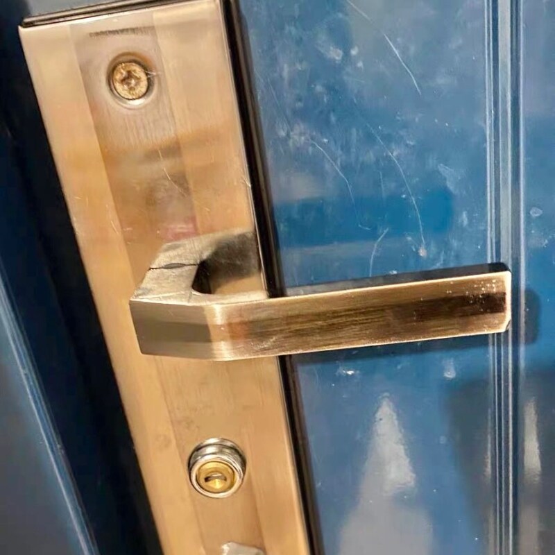 卧室门锁老式拉手门把手室内大门锁家用大全锁具通用型配件执手.图片