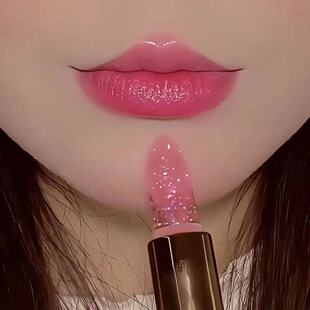 2025年新款彩箔变色口红滋润温变不沾杯保湿防水纯欲果冻透明润唇