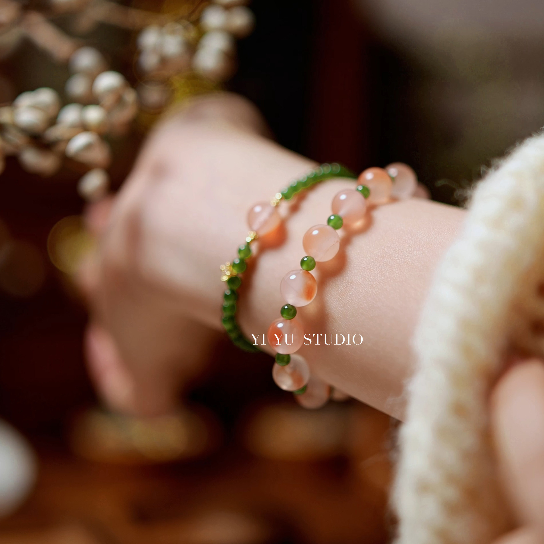 天然冰飘南红碧玉菠菜绿女款原创新中式红绿水晶手串925银镀金,饰品/流行首饰/时尚饰品新,手饰/手串,淘宝优惠券,粉丝福利购,淘宝优惠卷