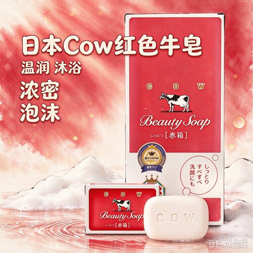 日本进口cow香皂牛牌牛奶沐浴皂