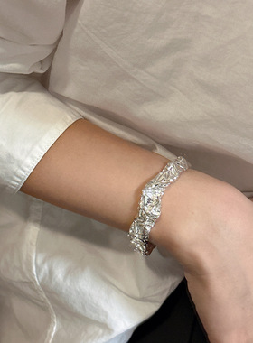 小众设计感手镯夏尼S925纯银韩版