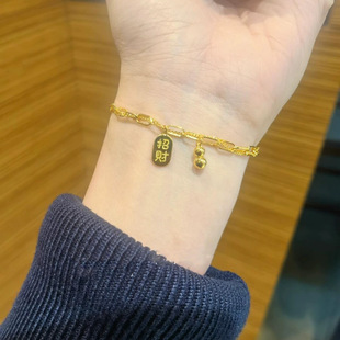 轻奢小众精致双层招财葫芦手链C140