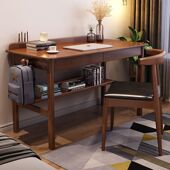 实木台式 电脑桌办公桌子出租屋租房家用卧室儿童学习桌电脑学习桌