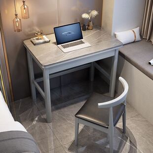 卧室岩板小书桌家用轻奢迷你长60/70/80cm小户型宽45cm学习电脑桌