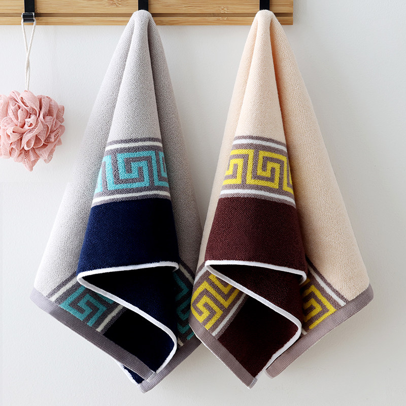 两条装 毛巾纯棉吸水男士家用超柔软洗脸巾女全棉不掉毛成人面巾