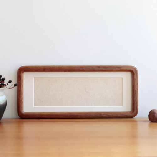 空白圆角实木相框自己写