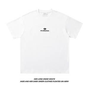 T7777 -P45 白底平铺 夏装宽松短袖T恤 美式发泡印花半袖体恤,男装T恤,电商C309A