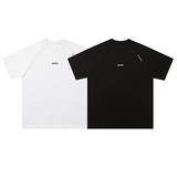 白底T6073-P4281%棉19%锦纶夏季简约刺绣短袖T恤半袖打底T恤，男装T恤，电商C309A