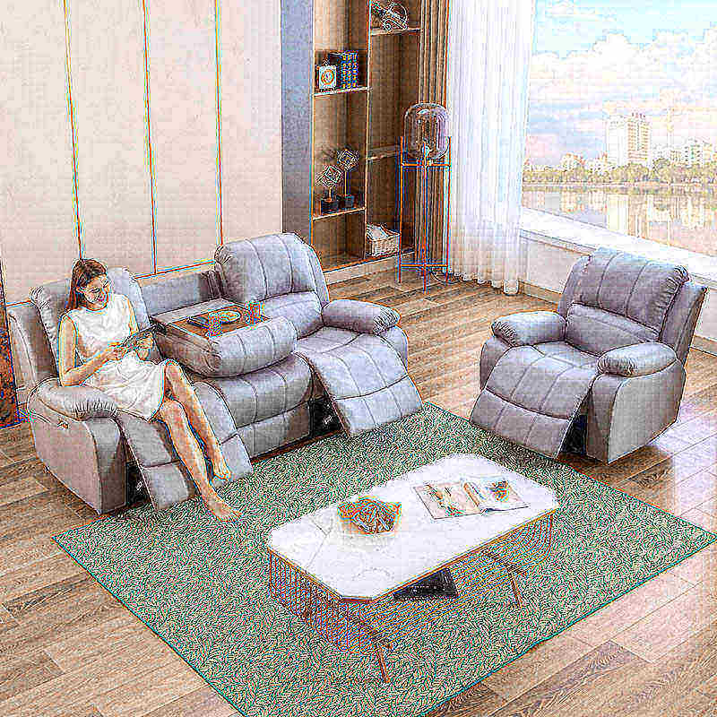 头等太空舱科技布沙发贵妃组合客厅三人中小户型功能家庭影院真皮