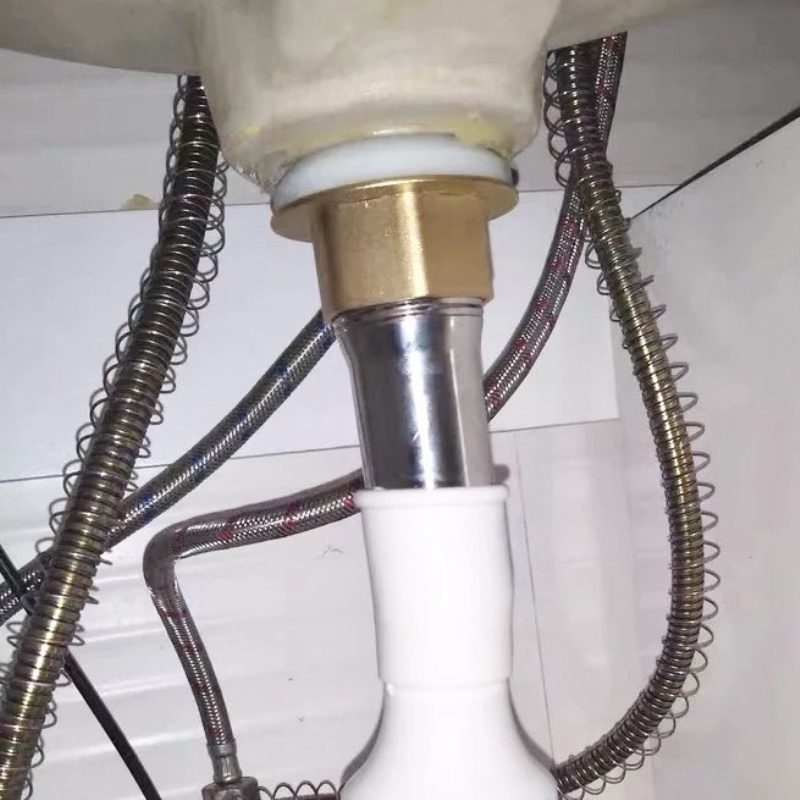 漏水塞防漏防臭卫浴配件洗手盆排水管子软管洗脸盆下水管面盆