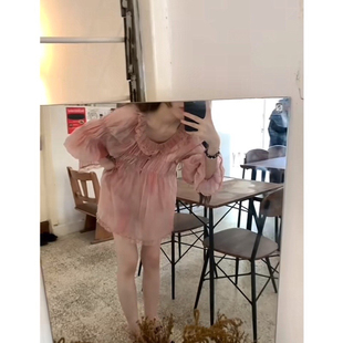 宽松夏小众粉大摆幅慵懒风显瘦设计感套装 ins韩版 胭脂画染 shui